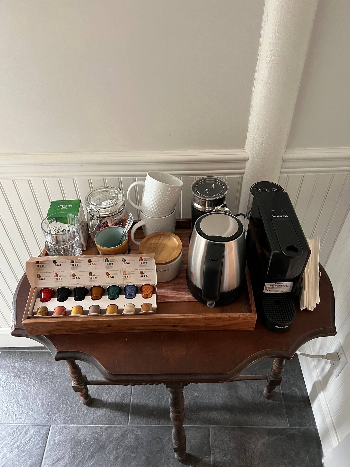 Nespresso coffee station